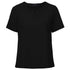 House of Uniforms The Knit Woven Top | Ladies | Short Sleeve City Collection Black