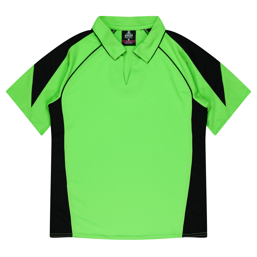 House of Uniforms The Premier Polo | Plus | Ladies Aussie Pacific Apple/Black