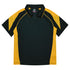 House of Uniforms The Premier Polo | Plus | Ladies Aussie Pacific Black/Gold