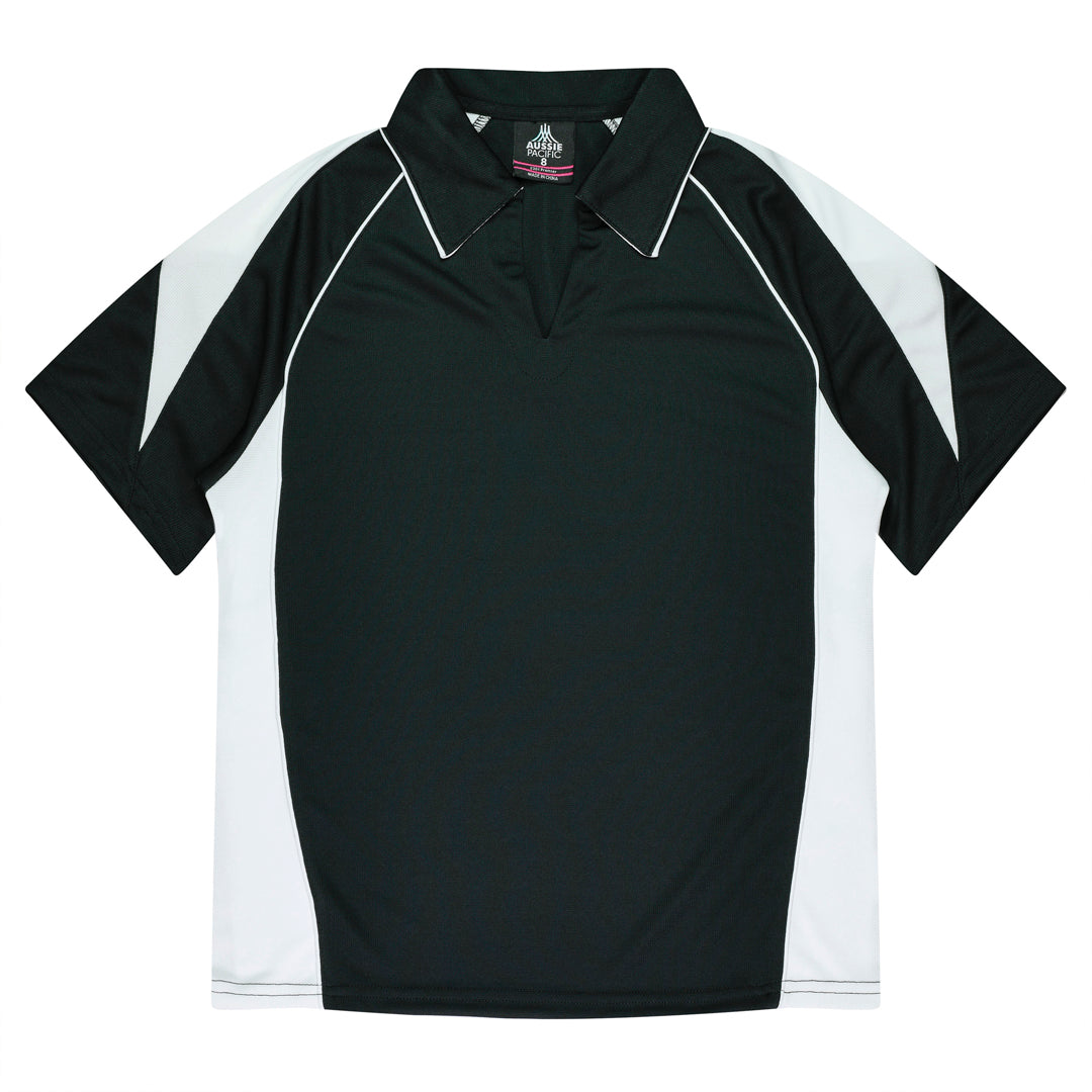 House of Uniforms The Premier Polo | Ladies Aussie Pacific Black/White
