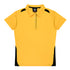House of Uniforms The Paterson Polo Shirt | Plus | Ladies Aussie Pacific Gold/Black