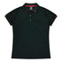 House of Uniforms The Flinders Polo | Ladies | Short Sleeve Aussie Pacific Black/Red