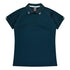 House of Uniforms The Flinders Polo | Ladies | Short Sleeve Aussie Pacific Navy/White