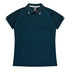 House of Uniforms The Flinders Polo | Ladies | Short Sleeve | Plus Aussie Pacific Navy/White