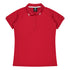 House of Uniforms The Flinders Polo | Ladies | Short Sleeve Aussie Pacific Red/White
