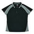 House of Uniforms The Panorama Polo | Ladies | Short Sleeve Aussie Pacific Black/Ashe/White