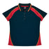 House of Uniforms The Panorama Polo | Ladies | Short Sleeve Aussie Pacific Navy/Red/Gold