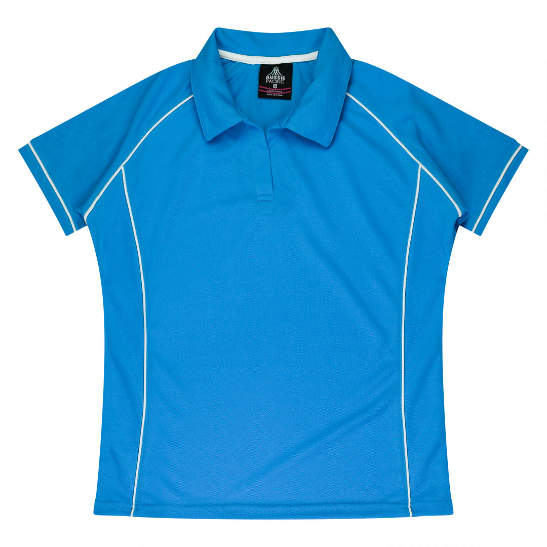 House of Uniforms The Endeavour Polo | Ladies | Short Sleeve Clearance Aussie Pacific Pacific Blue/White