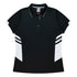 House of Uniforms The Tasman Polo | Ladies | Short Sleeve | Black Base Aussie Pacific