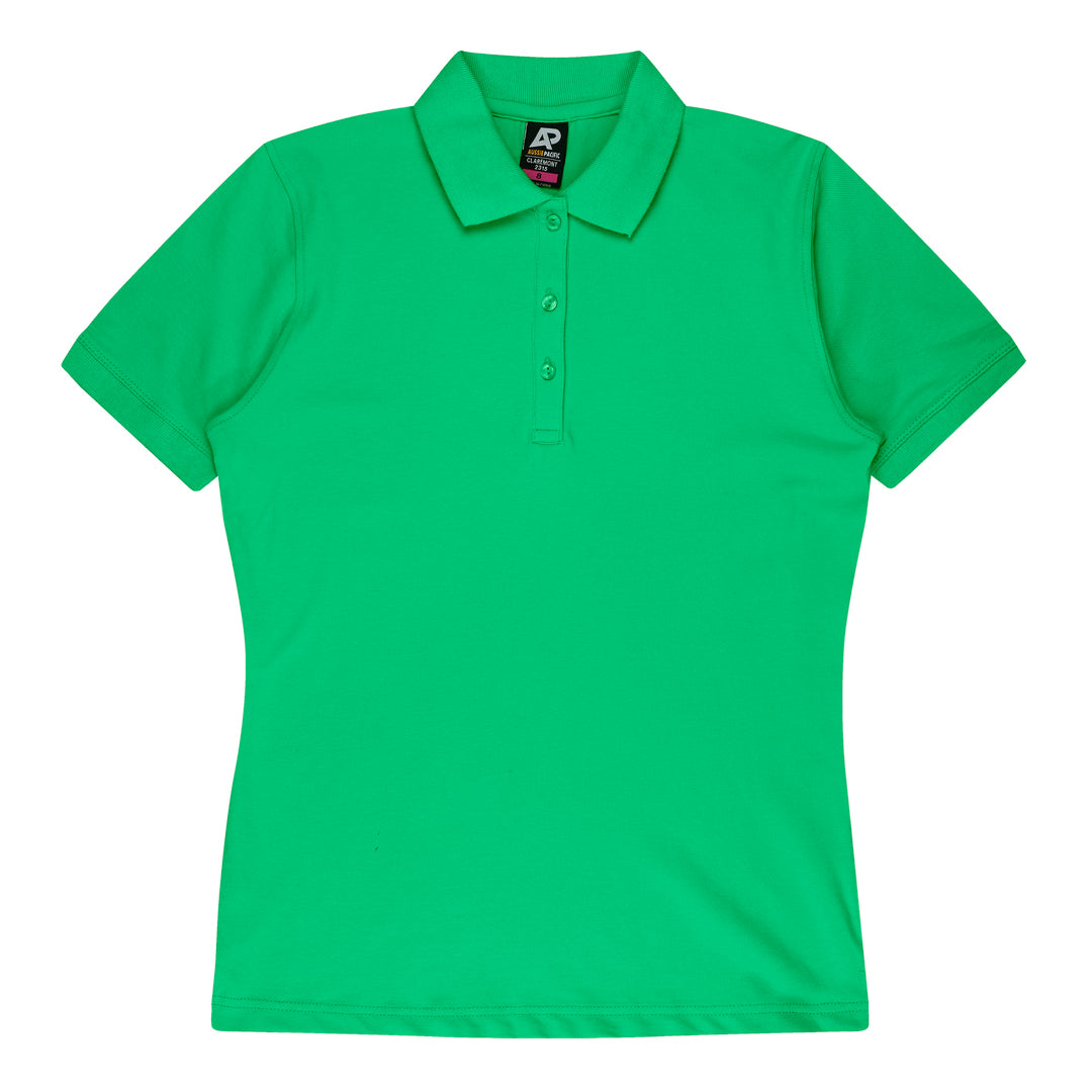 House of Uniforms The Claremont Polo | Ladies | Short Sleeve | Plus Aussie Pacific Kelly Green