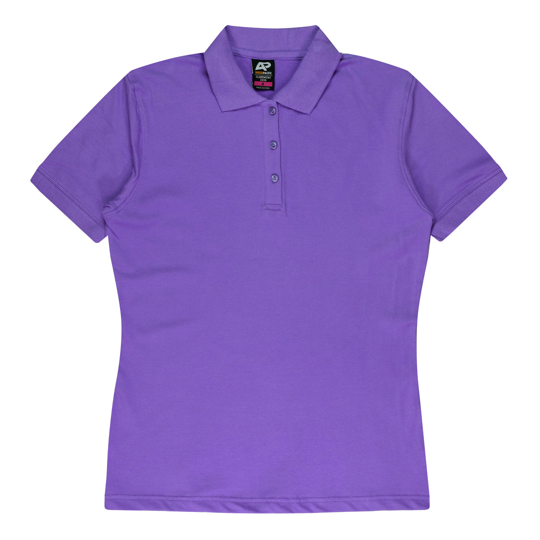 House of Uniforms The Claremont Polo | Ladies | Short Sleeve | Plus Aussie Pacific Purple