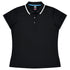 House of Uniforms The Portsea Polo | Ladies | Short Sleeve Aussie Pacific Black/White