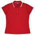 House of Uniforms The Portsea Polo | Ladies | Short Sleeve Aussie Pacific Red/White