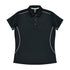 House of Uniforms The Kuranda Polo | Ladies | Short Sleeve Aussie Pacific Black/White