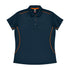 House of Uniforms The Kuranda Polo | Ladies | Short Sleeve Aussie Pacific Navy/Orange