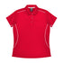 House of Uniforms The Kuranda Polo | Ladies | Short Sleeve Aussie Pacific Red/White