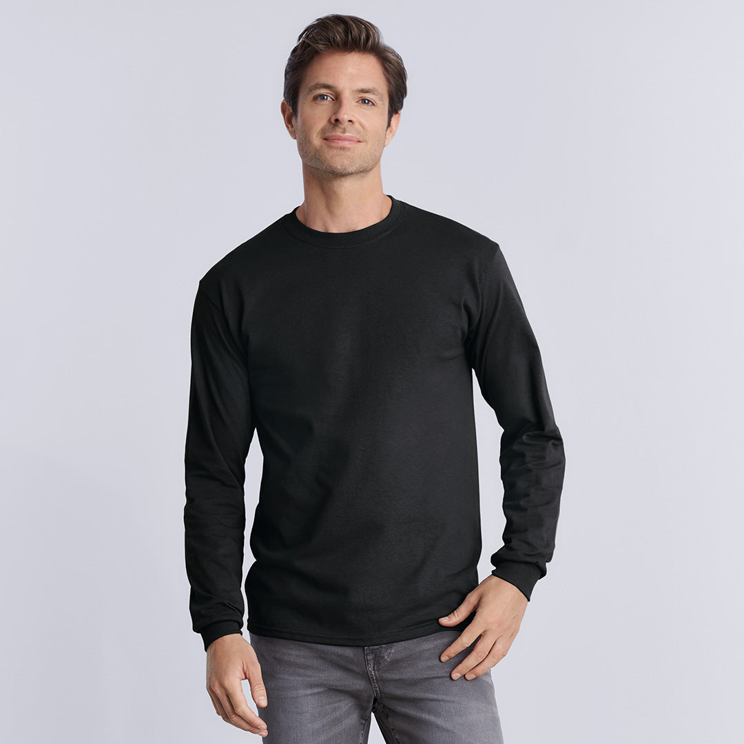 House of Uniforms The Ultra Cotton Tee | Long Sleeve | Adults Gildan