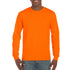 House of Uniforms The Ultra Cotton Tee | Long Sleeve | Adults Gildan Safety Orange