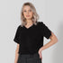 House of Uniforms The V-Neck Crepe Top | Ladies | Short Sleeve LSJ Collection