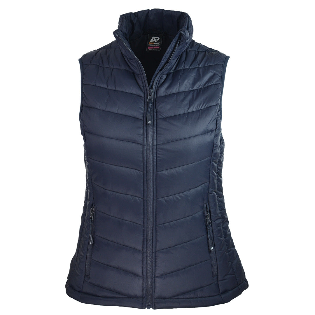 House of Uniforms The Snowy Puffer Vest | Ladies Aussie Pacific Navy