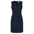 House of Uniforms The Cool Stretch Dress | V Neck | Sleeveless Biz Corporates Navy