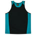 House of Uniforms The Premier Singlet | Kids Aussie Pacific Black/Teal