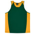 House of Uniforms The Premier Singlet | Kids Aussie Pacific Bottle/Gold