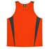 House of Uniforms The Eureka Singlet | Kids Aussie Pacific Orange/Charcoal