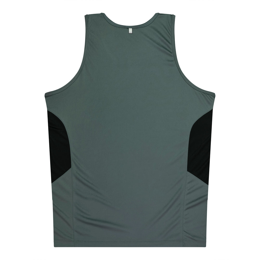 House of Uniforms The Tasman Singlet | Kids | Grey Base Aussie Pacific