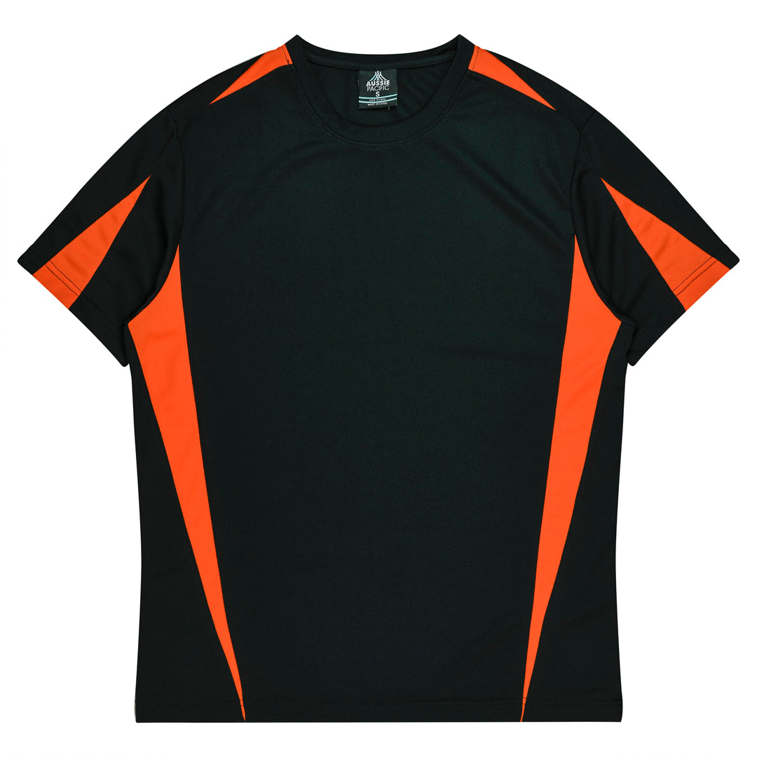 House of Uniforms The Eureka Tee Shirt | Kids Aussie Pacific Black/Orange
