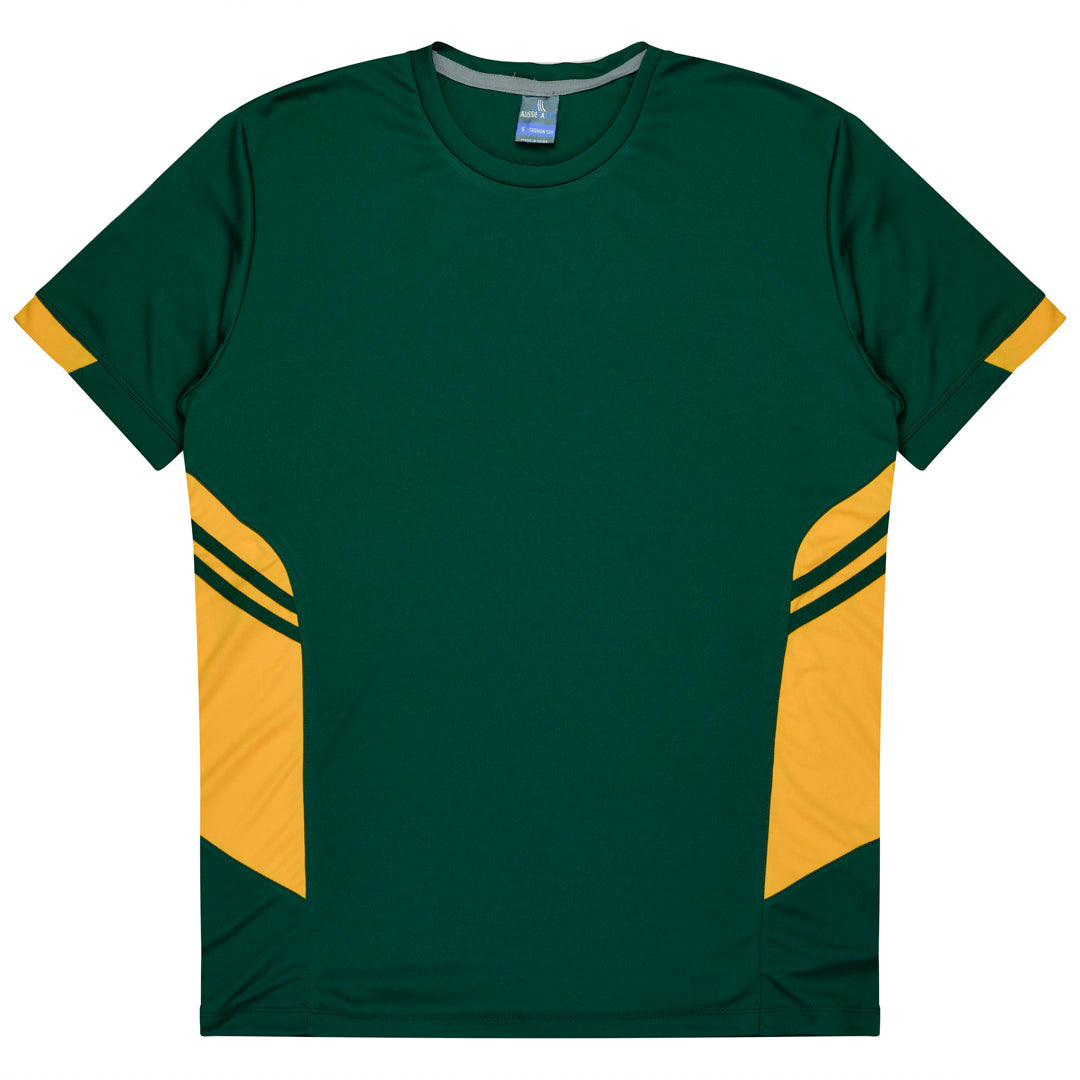 House of Uniforms The Tasman Tee | Kids | Short Sleeve | Mixed Base Aussie Pacific Bottle/Gold