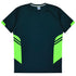 House of Uniforms The Tasman Tee | Kids | Short Sleeve | Navy Base Aussie Pacific Navy/Neon Green