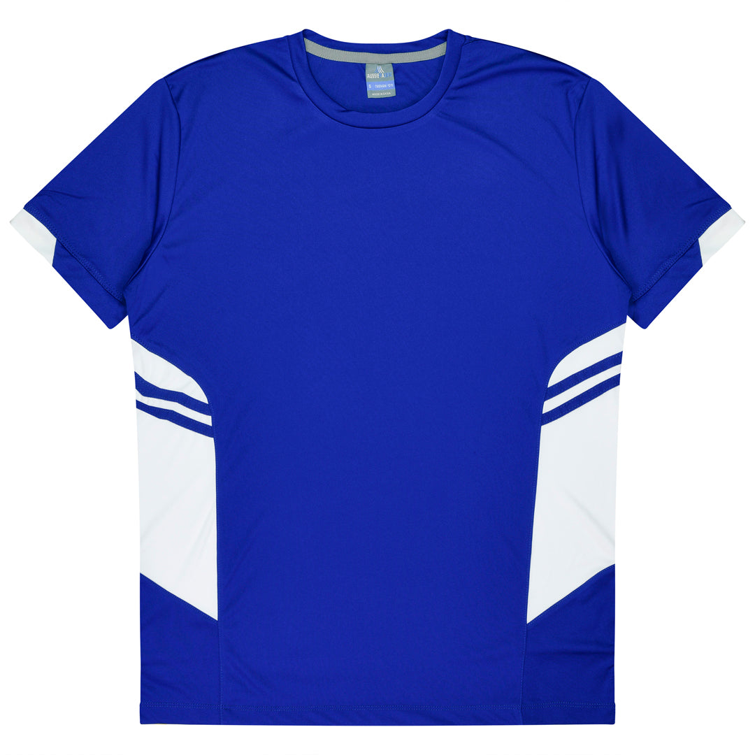 House of Uniforms The Tasman Tee | Kids | Short Sleeve | Blue Base Aussie Pacific Royal/White