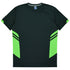 House of Uniforms The Tasman Tee | Kids | Short Sleeve | Grey Base Aussie Pacific Slate/Neon Green