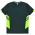 House of Uniforms The Tasman Tee | Kids | Short Sleeve | Grey Base Aussie Pacific Slate/Neon Yellow