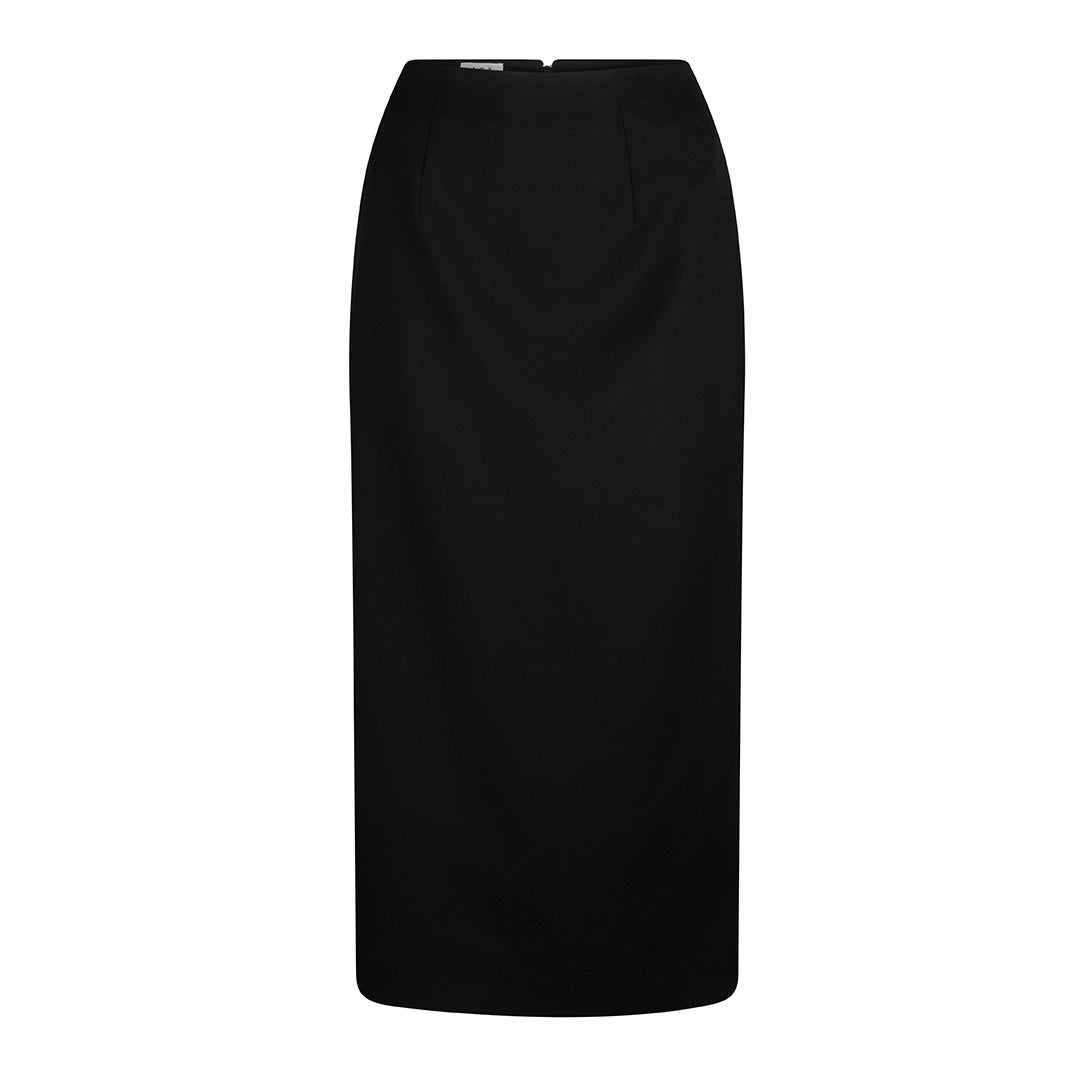House of Uniforms The Ankle Length Skirt | Micro Fibre LSJ Collection Black
