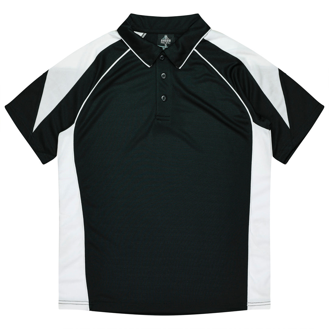 House of Uniforms The Premier Polo | Kids Aussie Pacific Black/White