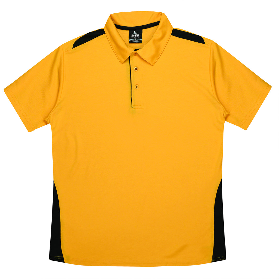 House of Uniforms The Paterson Polo Shirt | Kids Aussie Pacific Gold/Black