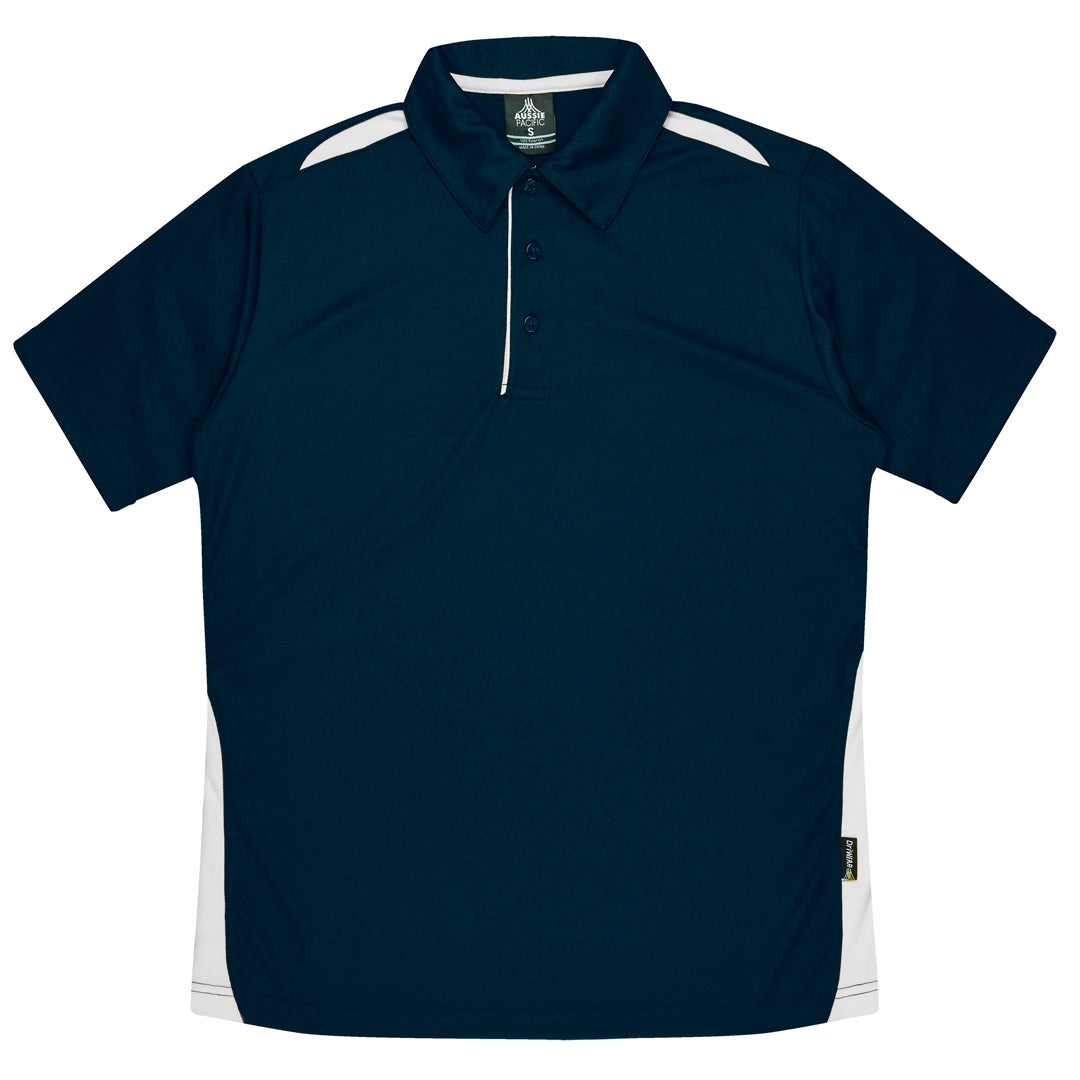 House of Uniforms The Paterson Polo Shirt | Kids Aussie Pacific Navy/White