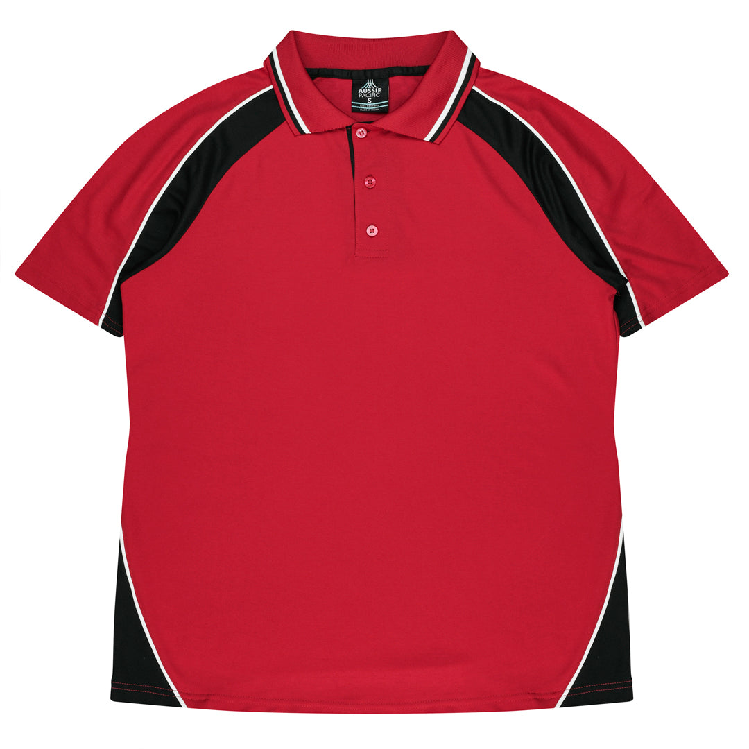 House of Uniforms The Panorama Polo | Kids Aussie Pacific Red/Black/White