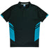 House of Uniforms The Tasman Polo | Kids | Short Sleeve | Black Base Aussie Pacific Black/Teal