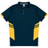 House of Uniforms The Tasman Polo | Kids | Short Sleeve | Navy Base Aussie Pacific Navy/Gold