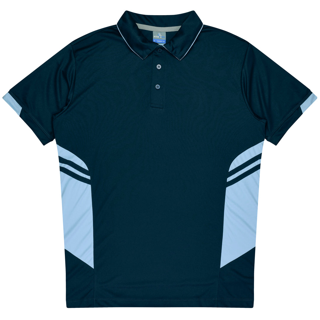 House of Uniforms The Tasman Polo | Kids | Short Sleeve | Navy Base Aussie Pacific Navy/Sky