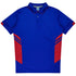 House of Uniforms The Tasman Polo | Kids | Short Sleeve | Blue Base Aussie Pacific Royal/Red