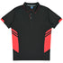 House of Uniforms The Tasman Polo | Kids | Short Sleeve | Grey Base Aussie Pacific Slate/Neon Pink