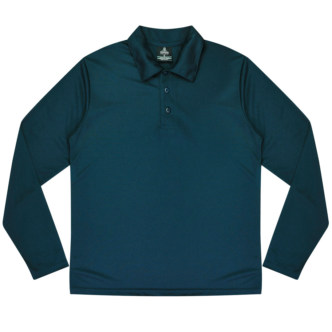 House of Uniforms The Botany Polo | Kids | Long Sleeve Aussie Pacific Navy