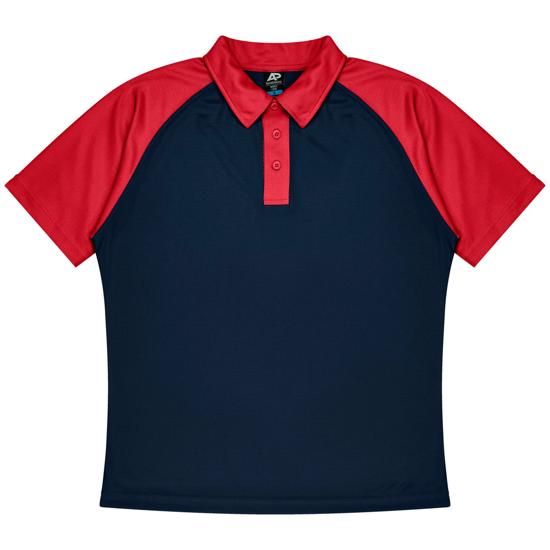 House of Uniforms The Manly Beach Polo | Kids | Short Sleeve Aussie Pacific Navy/Red