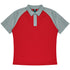 House of Uniforms The Manly Beach Polo | Kids | Short Sleeve Aussie Pacific Red/Grey