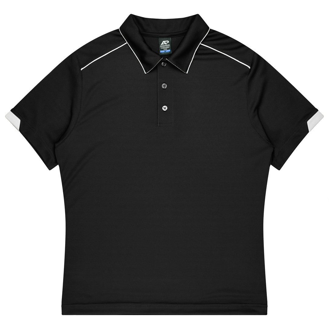 House of Uniforms The Currumbin Polo | Kids | Plus | Short Sleeve Aussie Pacific Black/White