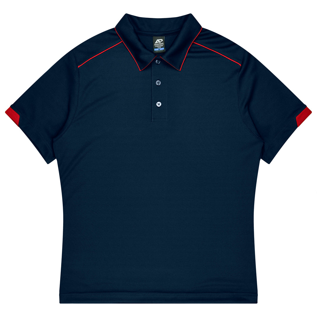 House of Uniforms The Currumbin Polo | Kids | Short Sleeve Aussie Pacific Navy/Red